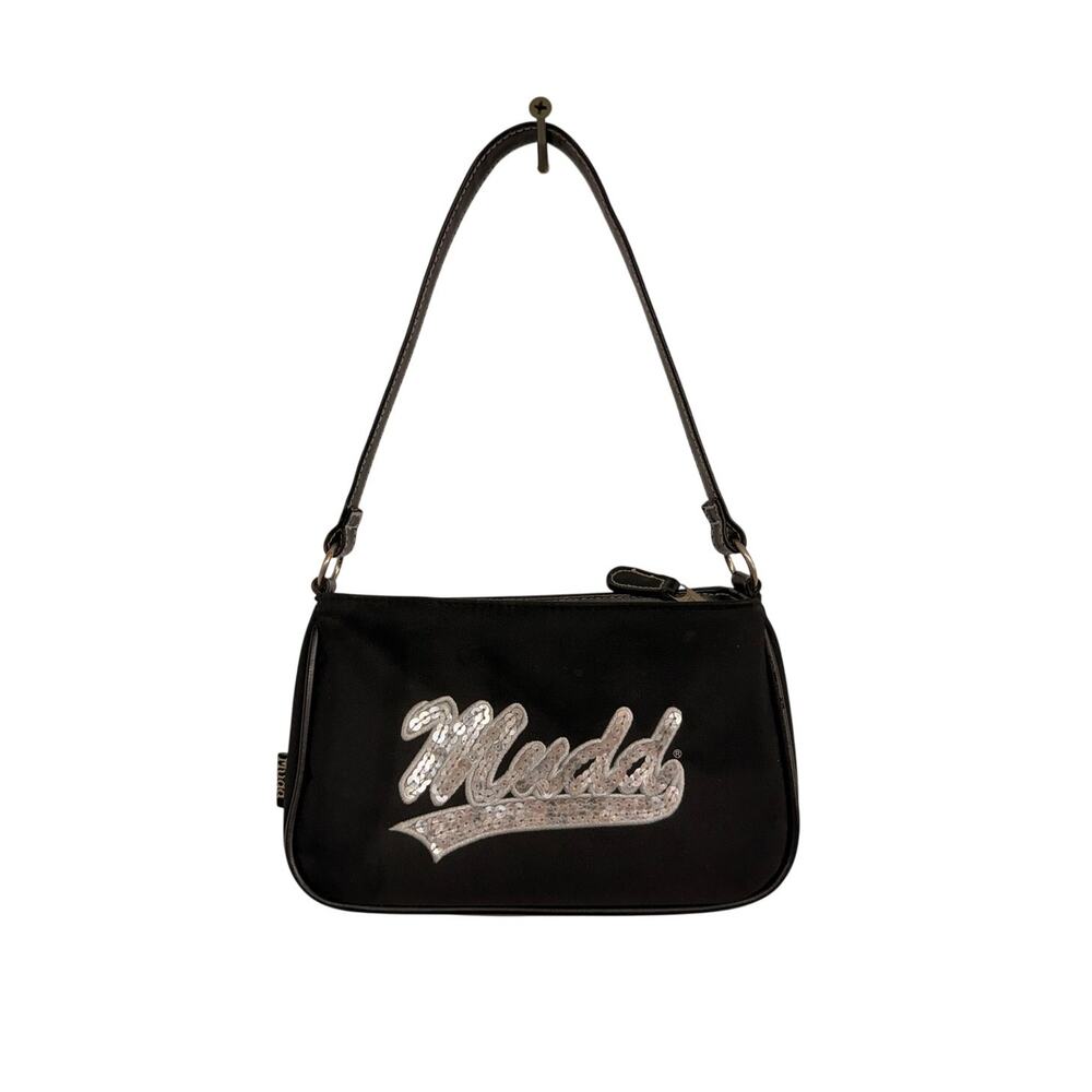 VTG Mudd Y2K Sequin Mini Shoulder Bag Nylon 90s Kid Retro Small Bag EUC McBling